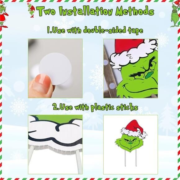 Funny Christmas Tree Topper with Head, Arms & Legs - Quirky DIY Tree Decorations - Picture 3 of 7